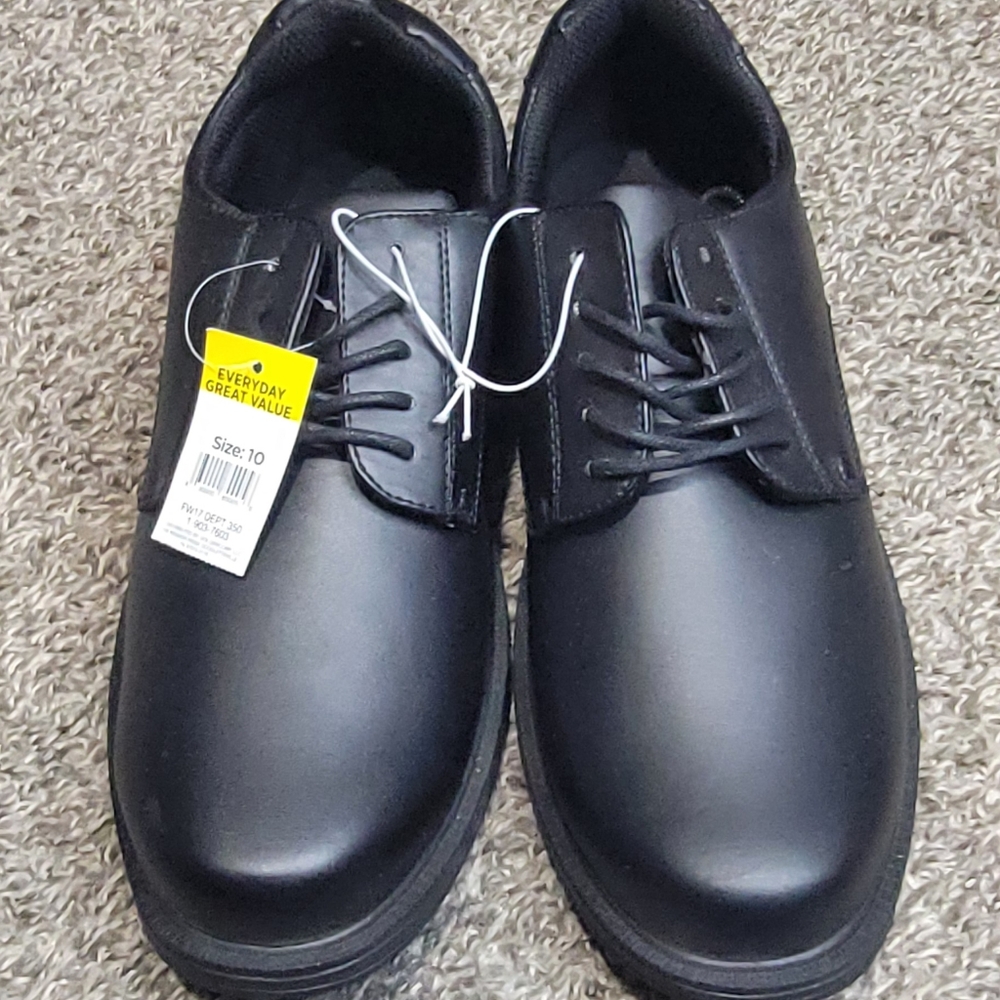 Revolution Black Oxfords Smooth Leather Formal